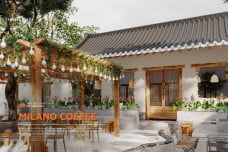 Milano Coffee - 50m2- Phong Cách Hàn Quốc