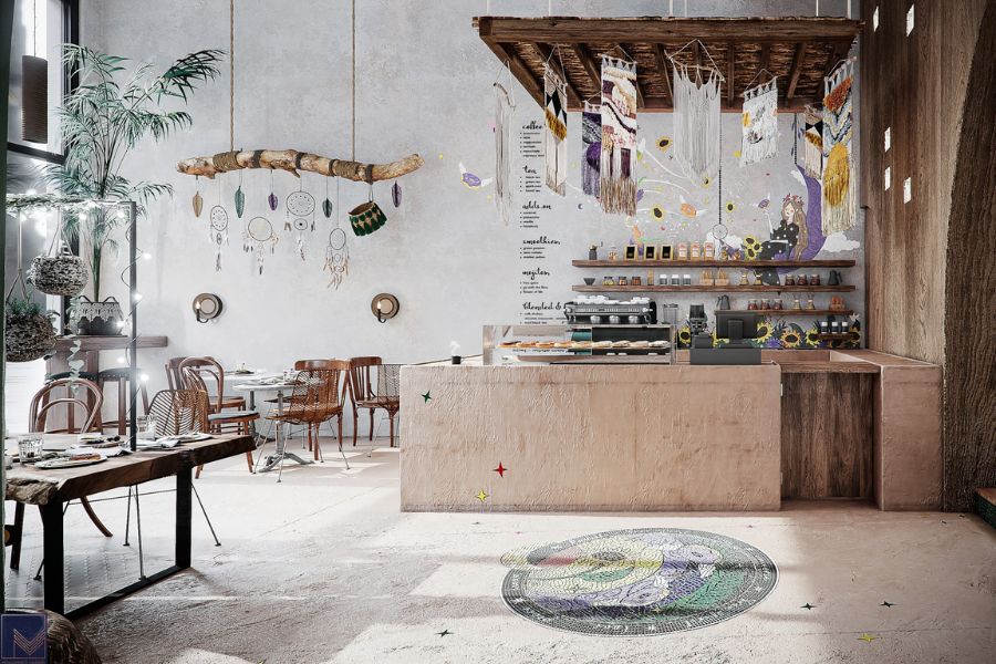 thiet-ke-quan-cafe-phong-cach-bohemian-17