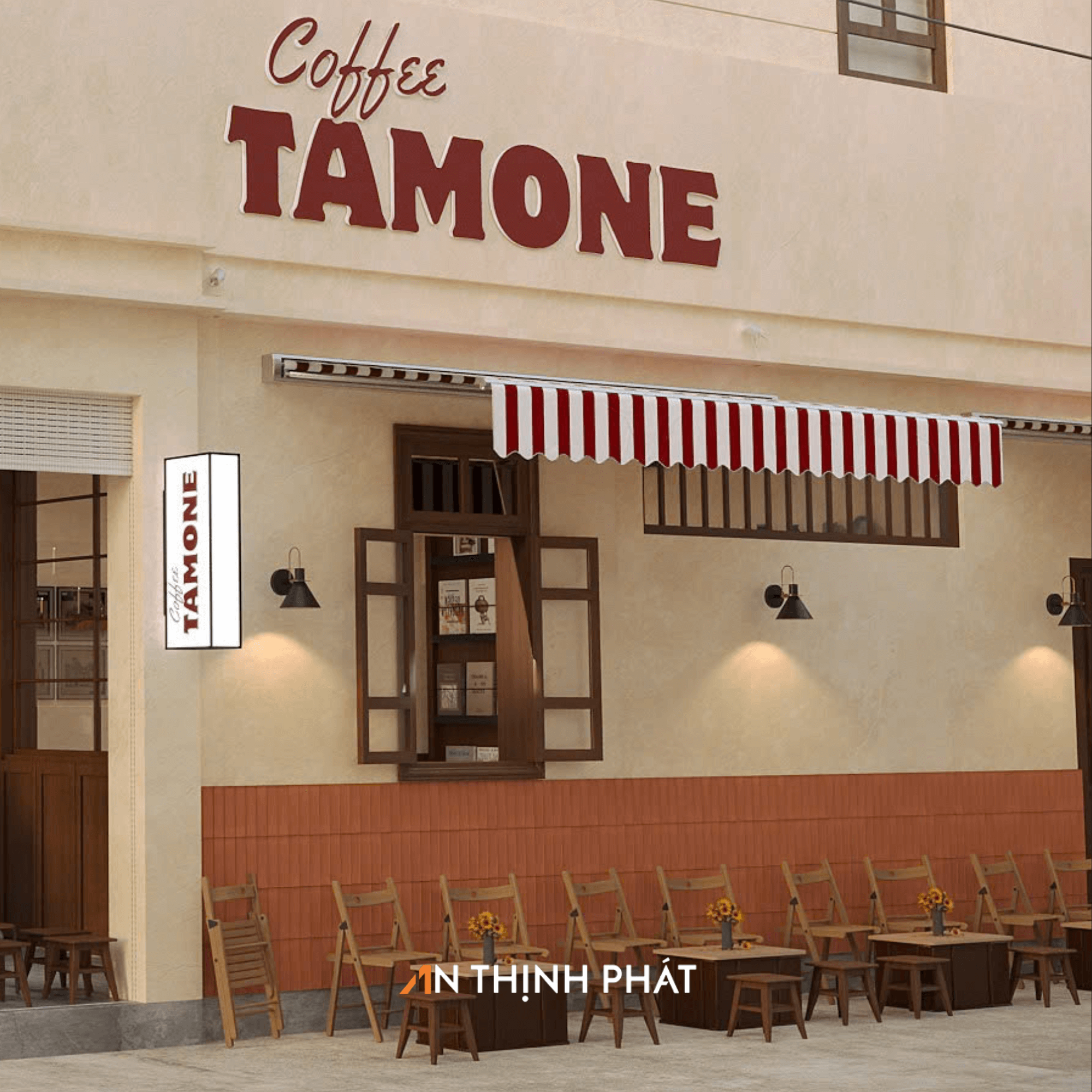 mat tien quan cafe ngang 6m thanh lam dung minimalist